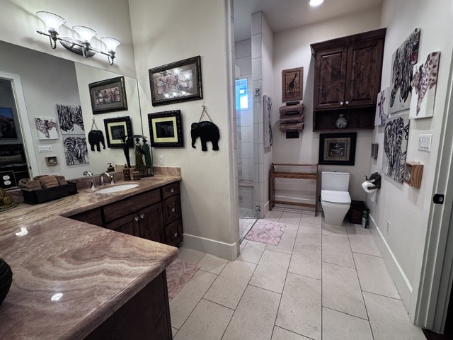 Wild Safari Room bathroom with vanity and walk-in shower
