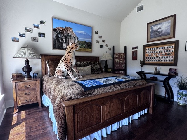 Wide view of the Wild Safari Room bedroom